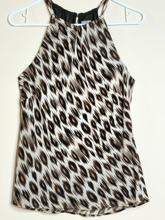 Ann Taylor Tops - Ann Taylor Exotic Jaguar Print Halter Top, Size 8